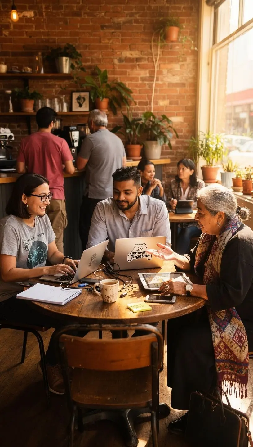 Interactive map showing recent small-scale tech upgrades across different neighborhoods in California.